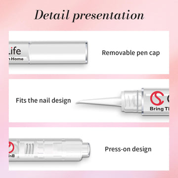 Curvlife retirada suave de uñas postizas sin residuos dañinos.
