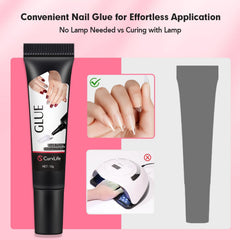 Curvlife secado rápido en 10 segundos, uñas listas en minutos.