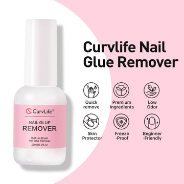 Curvlife set accesorios para uñas facilita manicura y retirada.