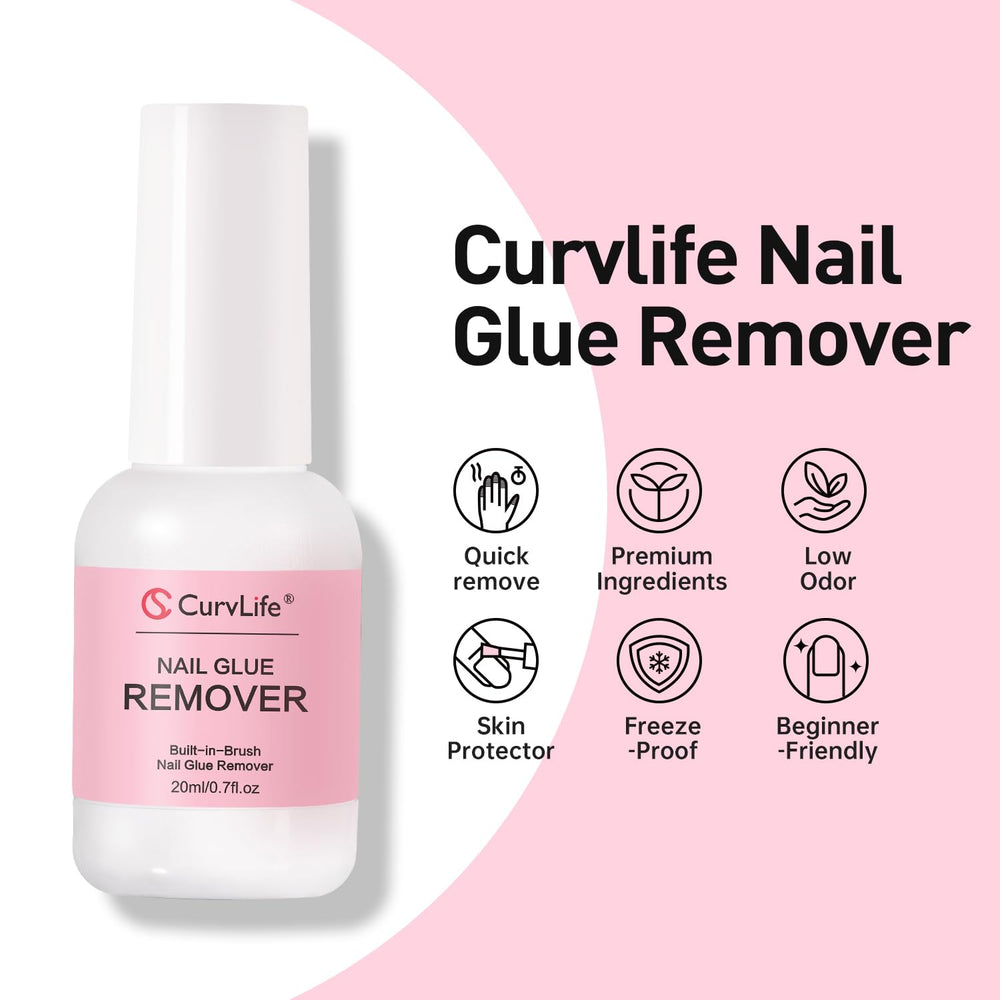 Curvlife set accesorios para uñas facilita manicura y retirada.