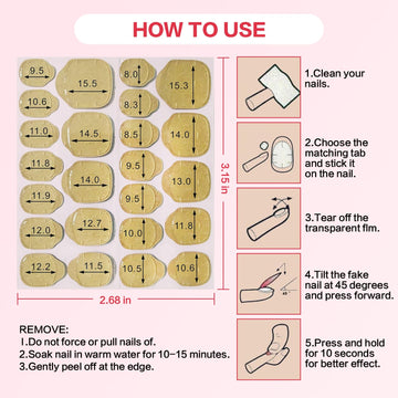 CurvLife: primer plano de tiras adhesivas para fijar uñas postizas de forma rápida.