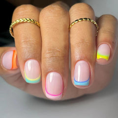 Curvlife uñas cortas de gel suaves sin presión en la piel