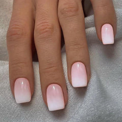 CurvLife uñas postizas nude con acabado brillante para uso diario