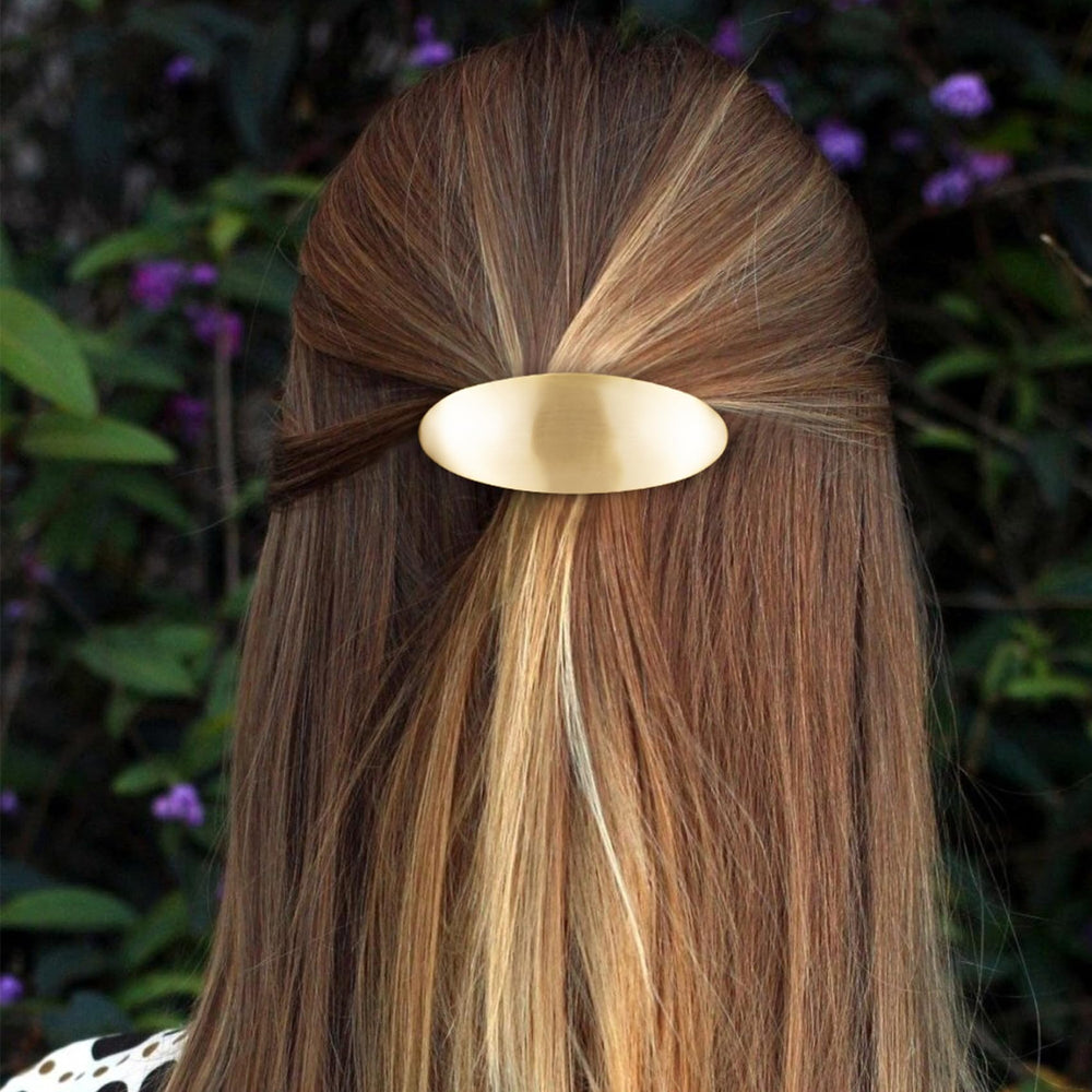 Pinza grande para cabello grueso en oro, estilo CustomyLife.