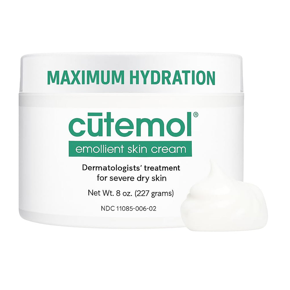 Cutemol crème émolliente en pot – hydratation durable pour peaux sèches.