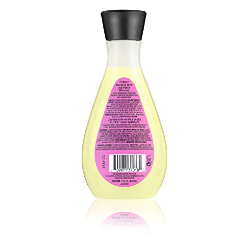 Cutex etiqueta producto nutritivo con almendra y jojoba para uñas suaves.