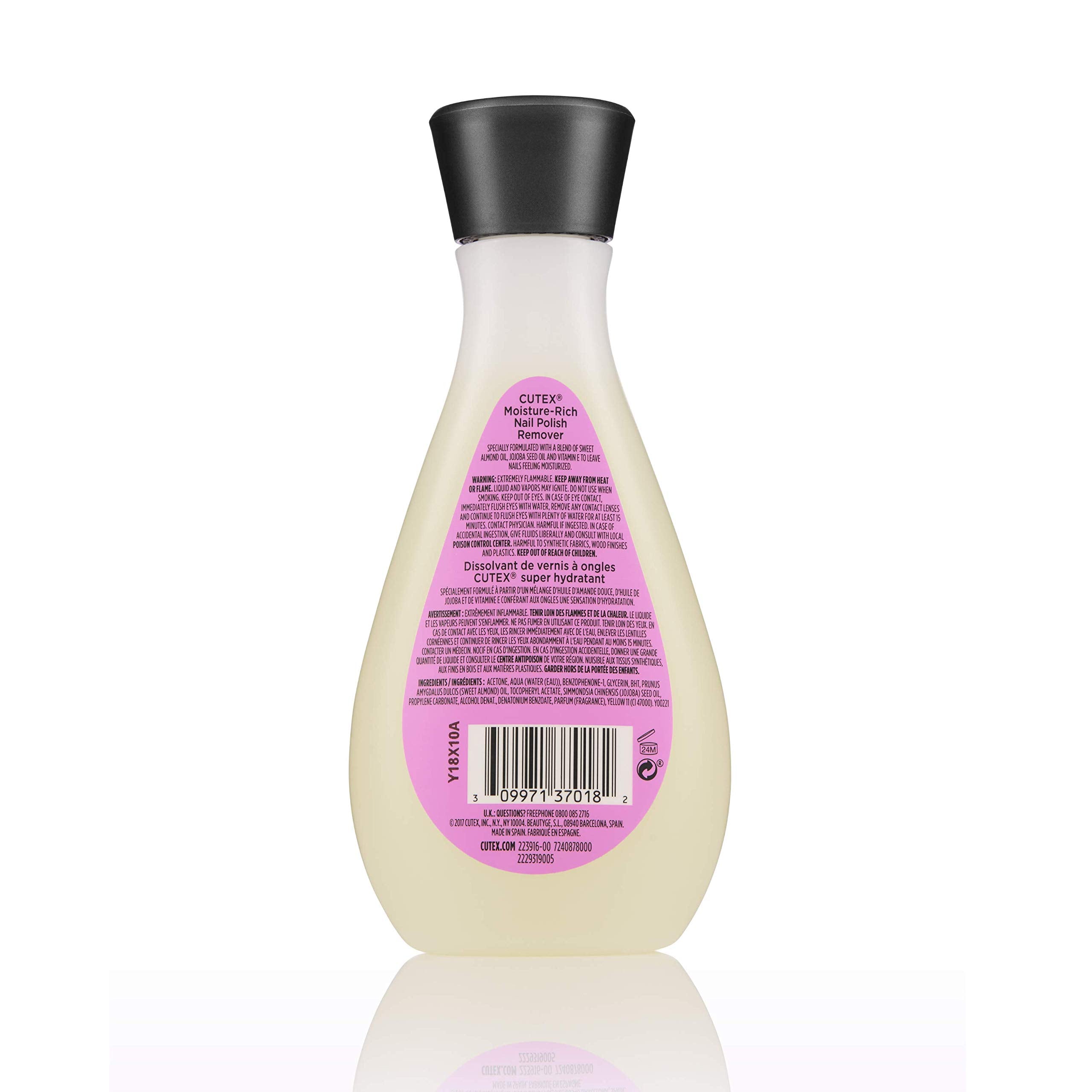 Cutex gotas aceite almendra para uñas más hidratadas.