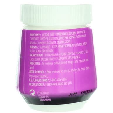 Cutex quitaesmalte Twist & Scrub: superficie limpia tras uso.