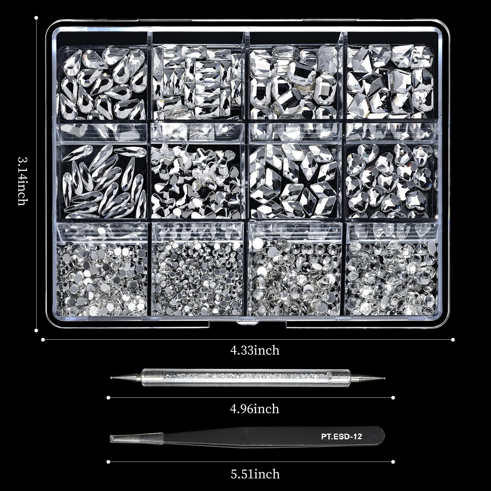 Cycullinyt brillos y embalaje para cristales, almacenamiento práctico.