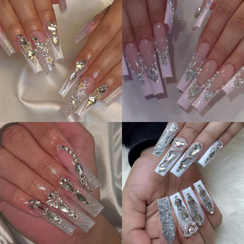 Cycullinyt diamantes flatback, tamaños SS para uñas y decoración.
