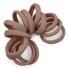 Cyndibands ligas sin costuras para pelo marrón claro, sujeción suave y duradera.