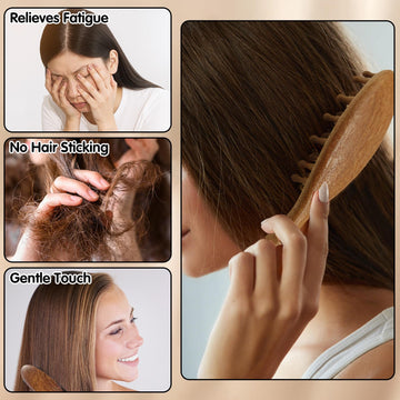 CYUXING cepillo ideal para desenredar cabello mojado sin engancharse