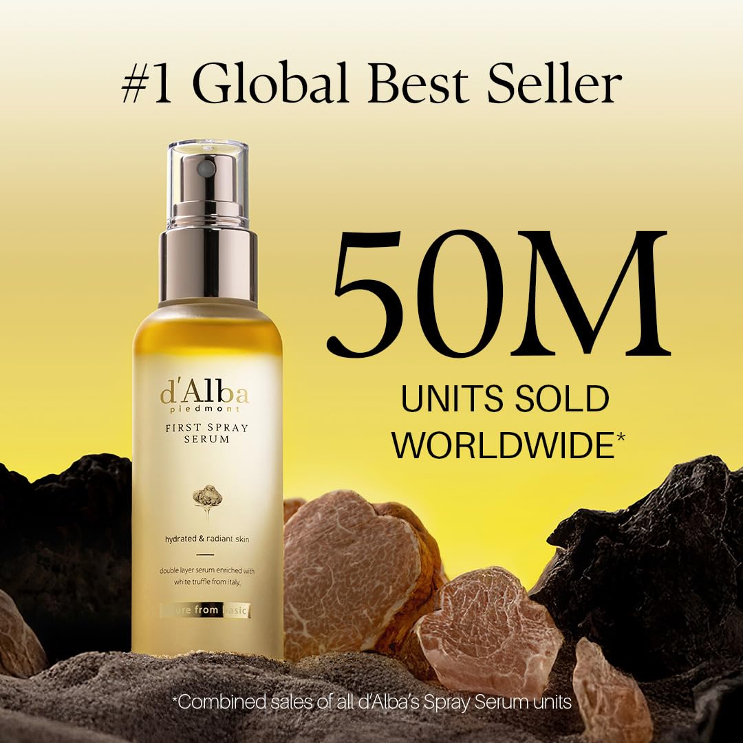 Capas de suero y aceite para hidratación equilibrada con d'alba Piedmont.