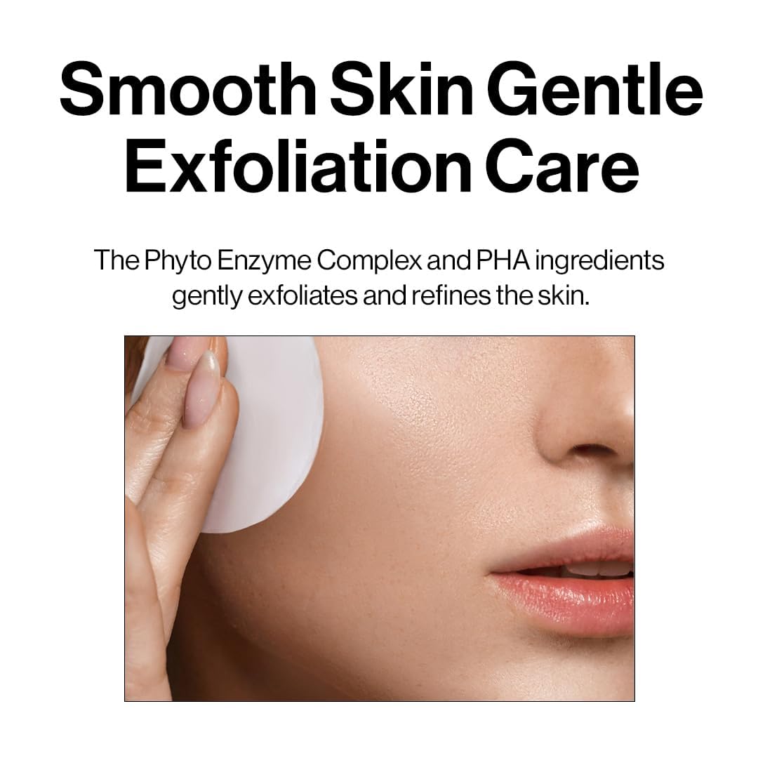 Tónico d'alba Piedmont con enzimas y PHA, exfoliación suave para textura lisa.