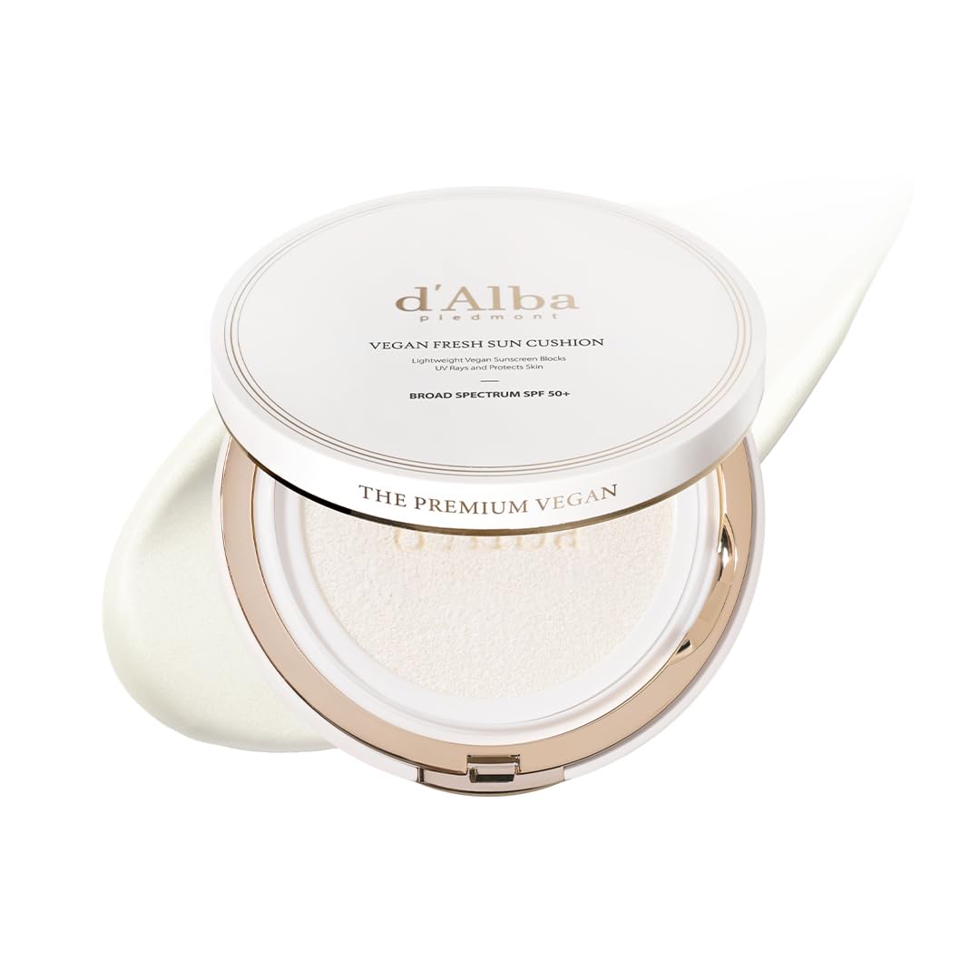 d'alba Piedmont Sun Cushion en aplicación suave para un acabado natural.