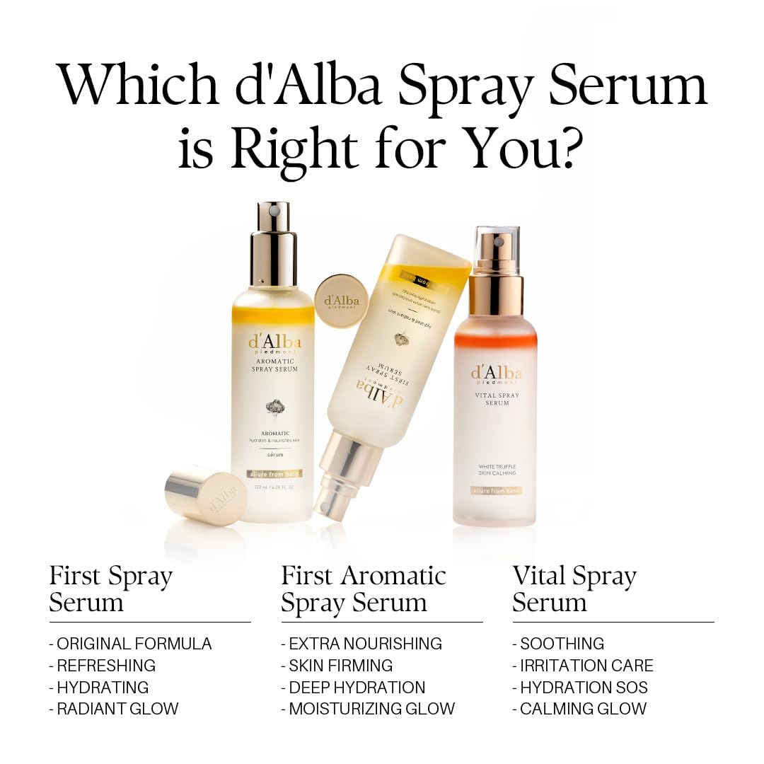 Format spray pratique de d'alba Piedmont, prêt à l’emploi toute la journée.
