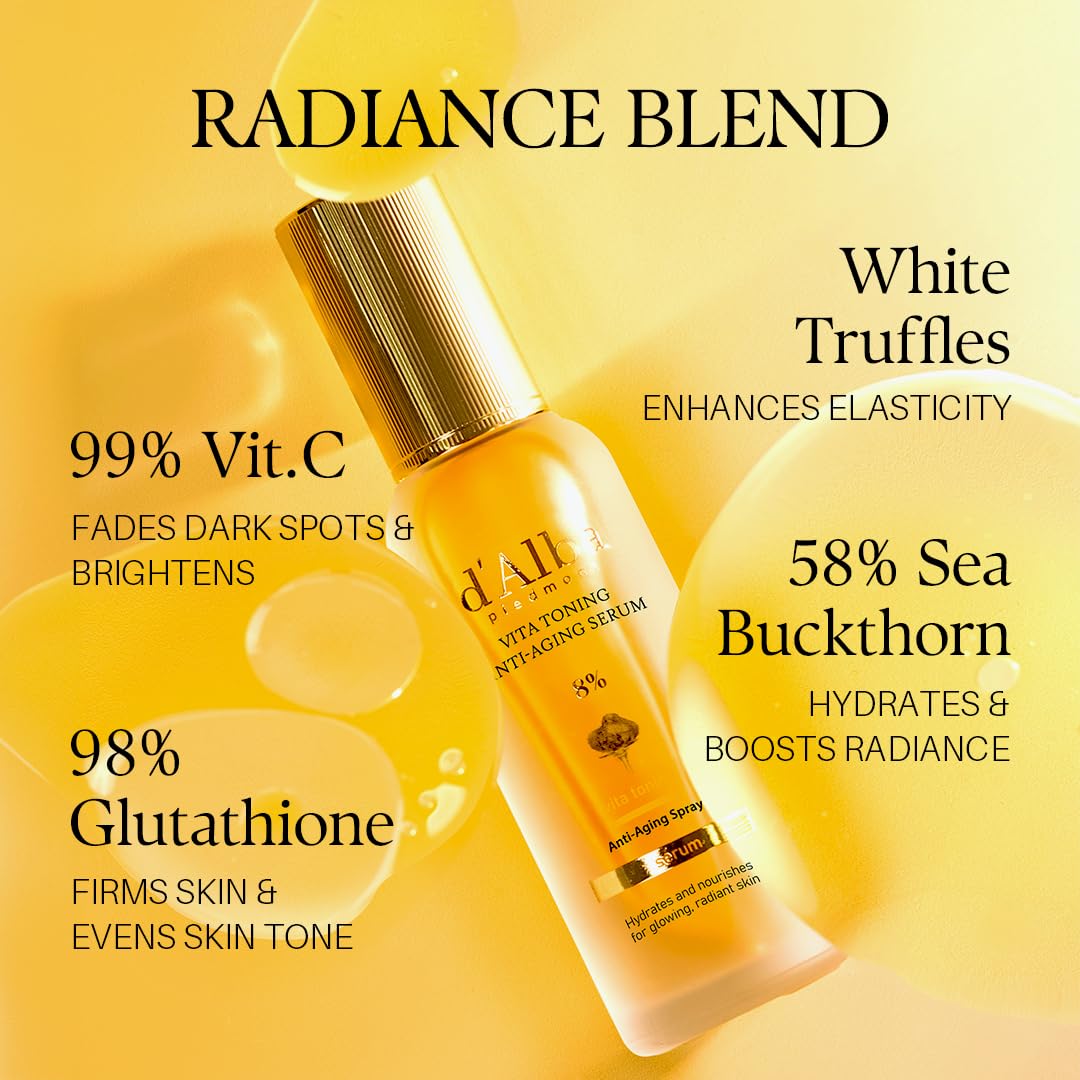 d'alba Piedmont Vita Toning Spray - uso matutino para despertar la piel.