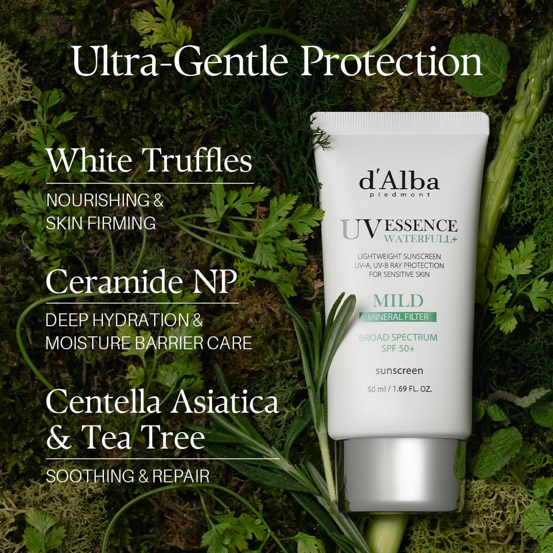 Waterfull contiene trufa blanca y vitamina E para cuidado antioxidante.