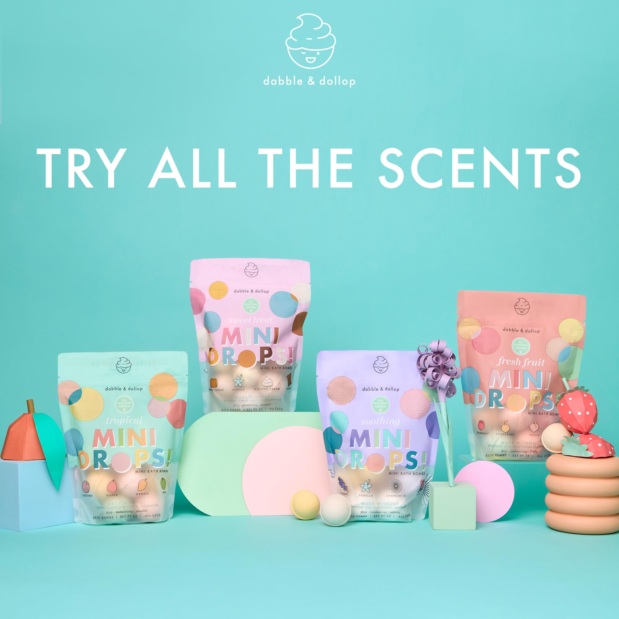 Dabble & Dollop, uso en baño divertido para niños.
