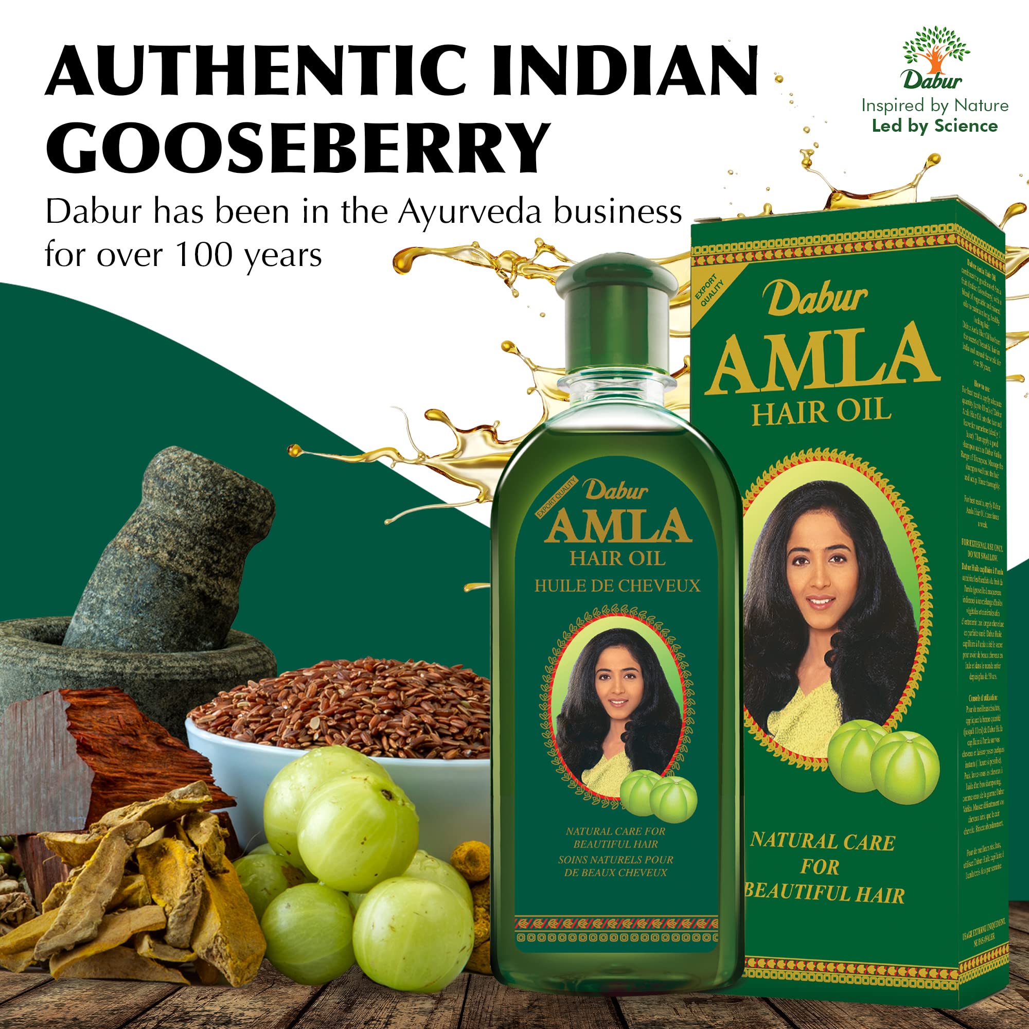 Dabur Amla Hair Oil uso diario cuidado ligero sin grasa
