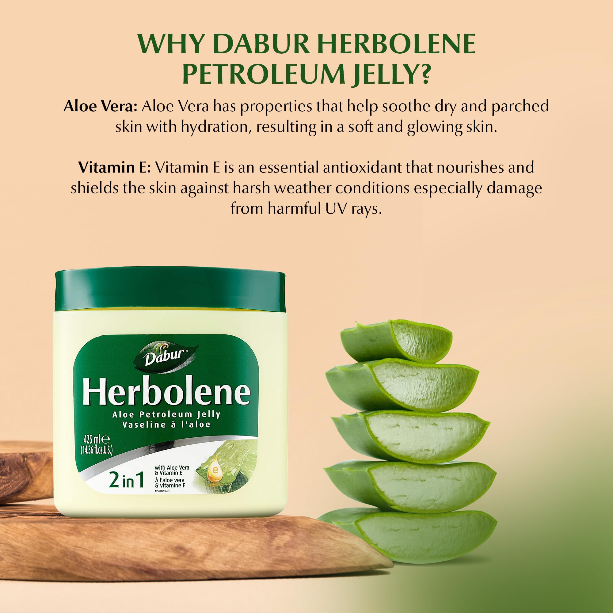 Bote Dabur Herbolene de 425 ml para uso diario y cobertura amplia