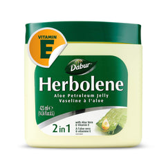 Textura suave de vaselina con aloe de Dabur Herbolene para hidratación profunda