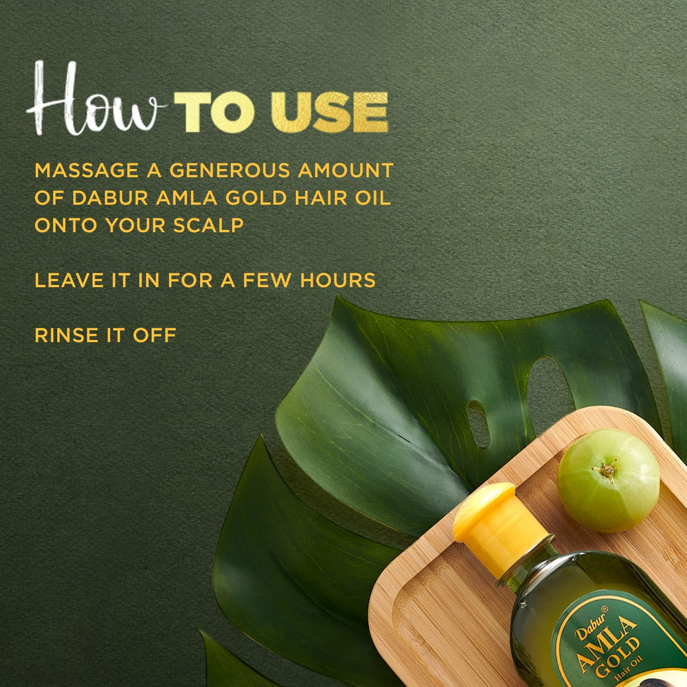 Dabur Vatika Naturals Amla, aceite libre de sulfatos para uso suave.