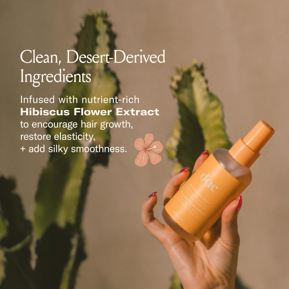 DAE Hibisco muestra aceite de nopal para hidratación suave.