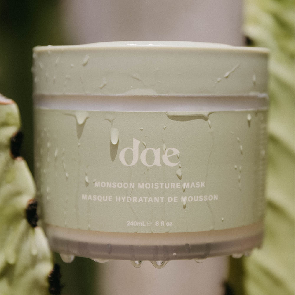 DAE Monsoon Moisture Mask, repara-dano-cabello, aporta fortaleza y vitalidad al cabello.