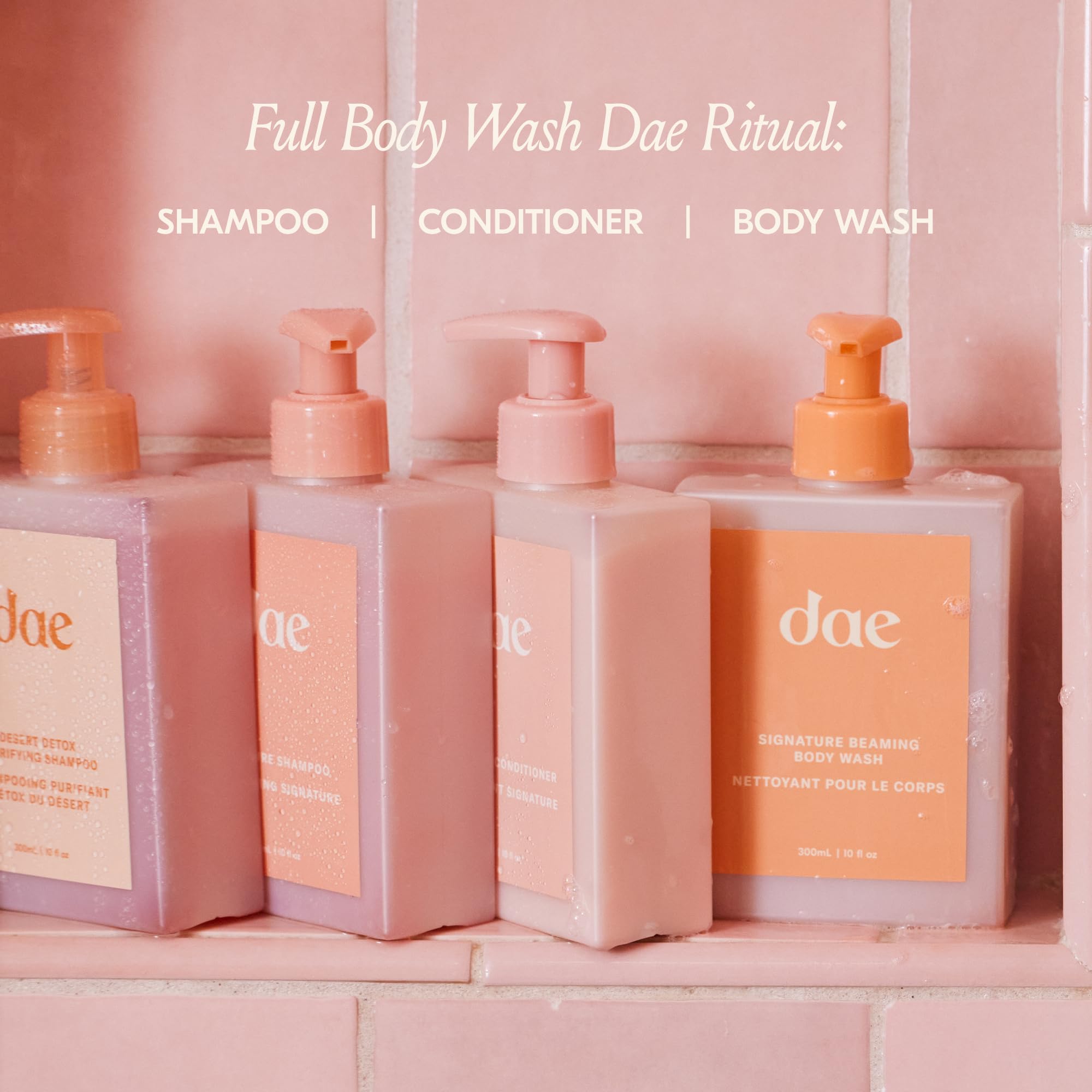 DAE Signature Beaming: aroma cítrico para sensación fresca durante la ducha.