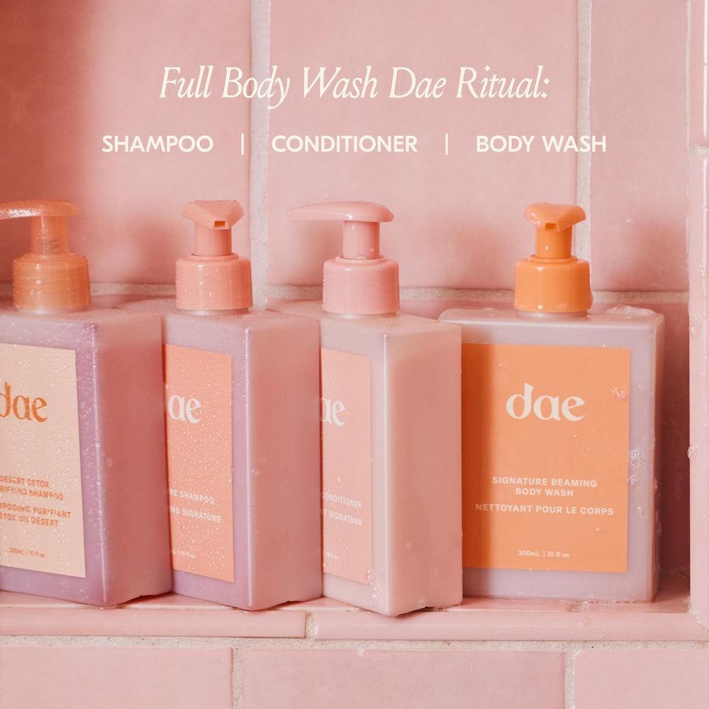 DAE Signature Beaming: aroma cítrico para sensación fresca durante la ducha.