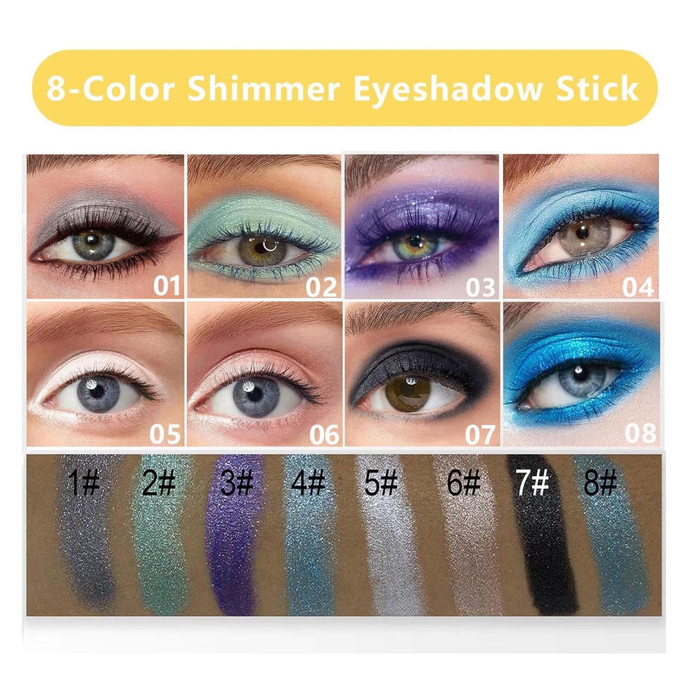 Daeuwiutr Lápiz Sombra Ojos azul definido para delinear y colorear.