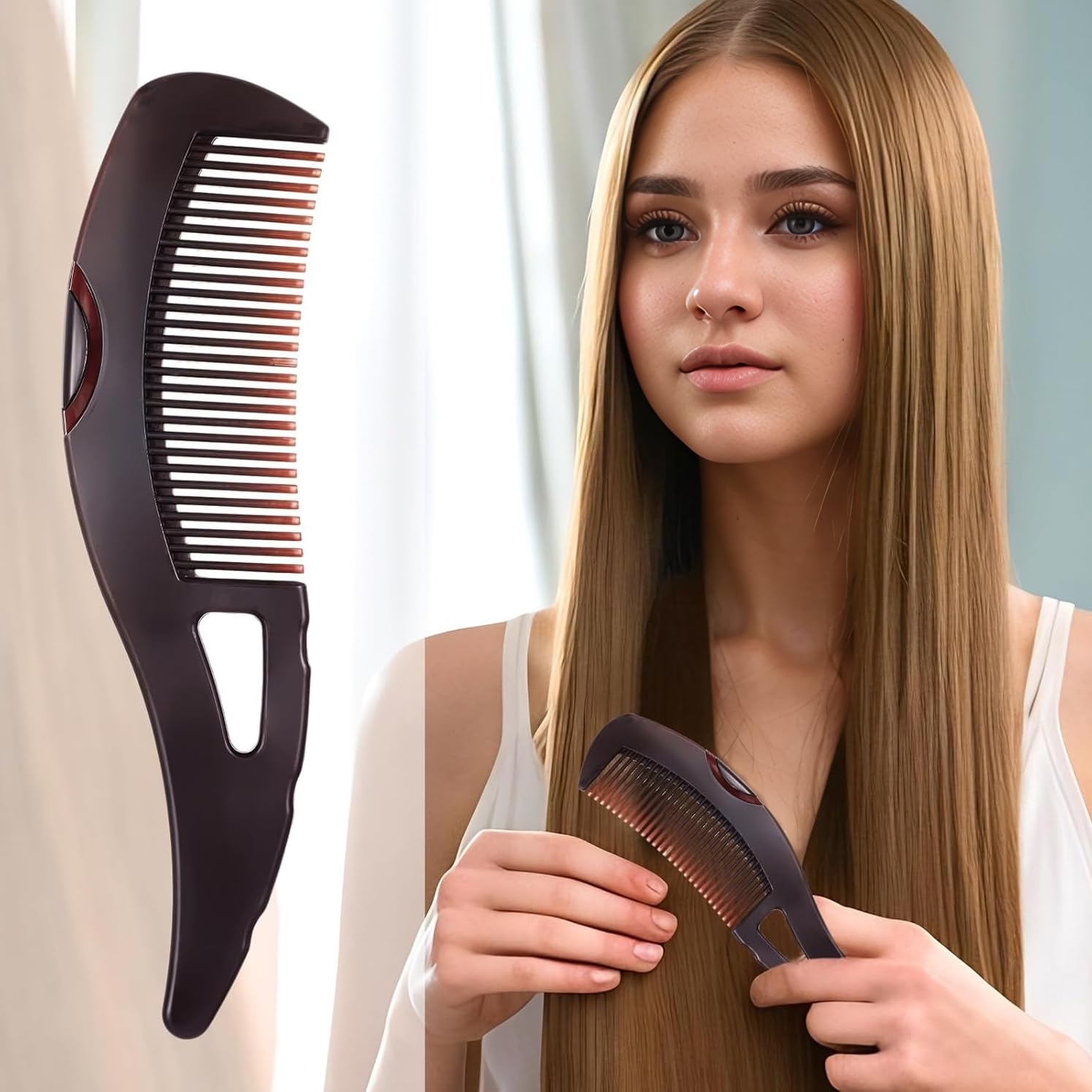 Dafeng: peine facilita limpieza rápida y mantenimiento del cabello en casa.