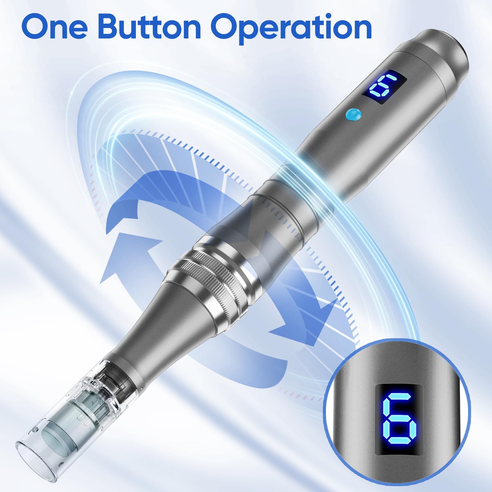 DAHOZE DermaStamp uso doméstico seguro para cuidado de la piel en casa.