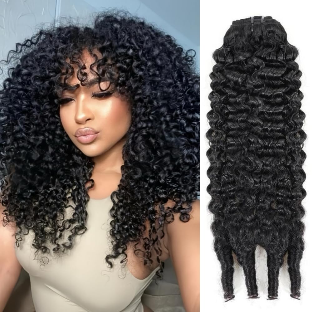Daikemei Burmese Curly Bundles 16 pulgadas: rizos naturales que se mezclan con facilidad para un look realista.