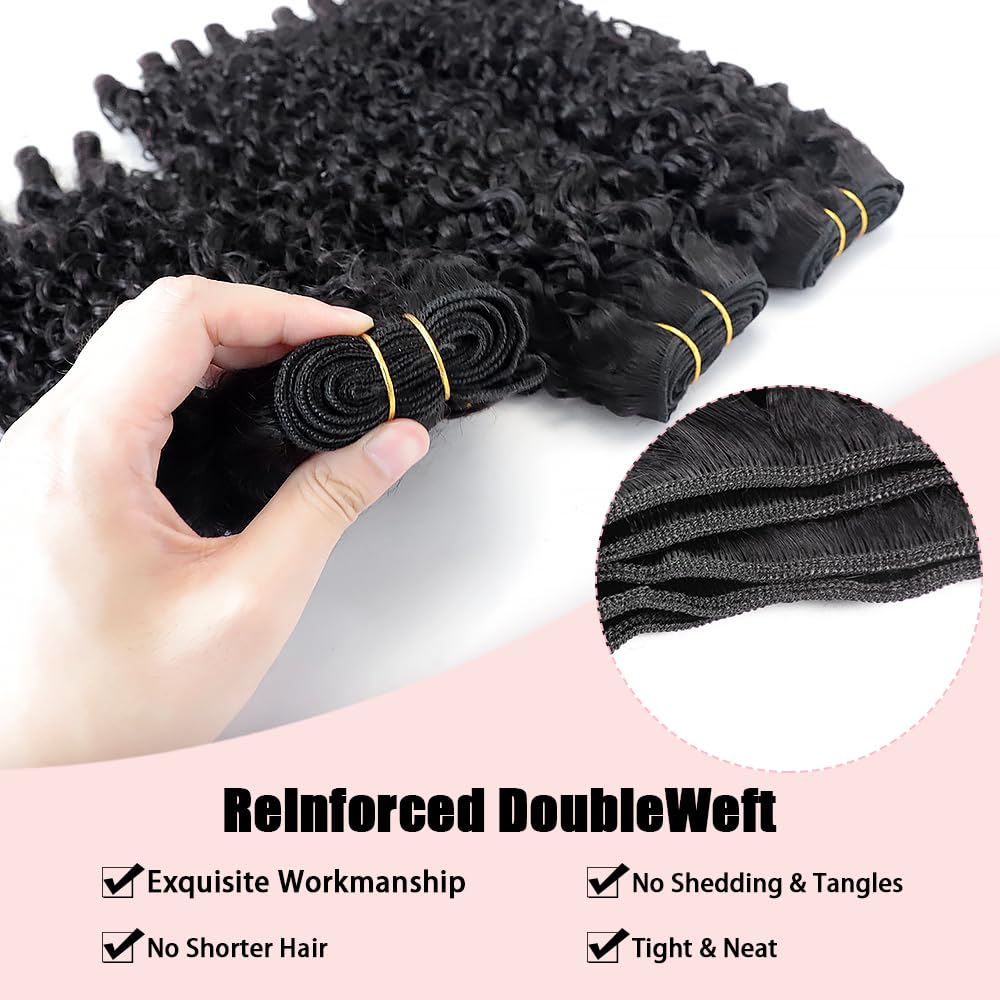 Daikemei Burmese Curly Bundles 20 pulgadas: efecto rizado duradero y apariencia natural.
