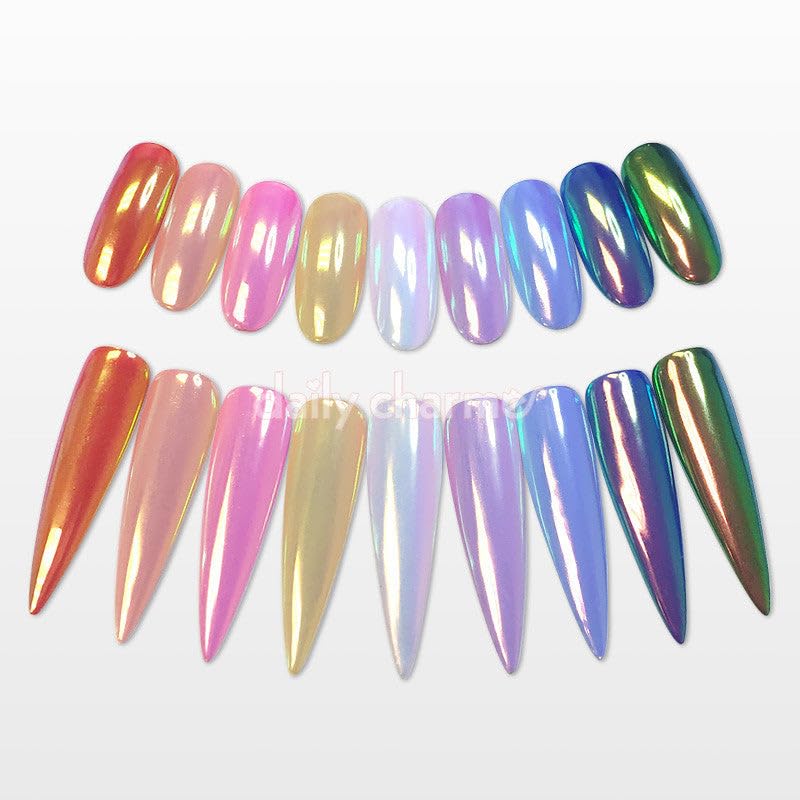 Rendu chromé lustré et durable sur les ongles Daily Charme