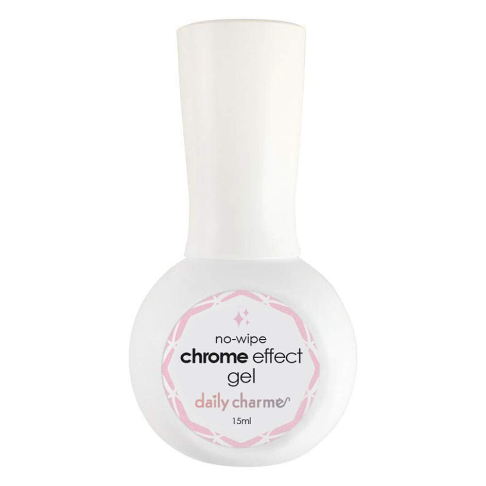 Daily Charme Chrome Effect Gel 15 ml, base idéale pour poudres chrome