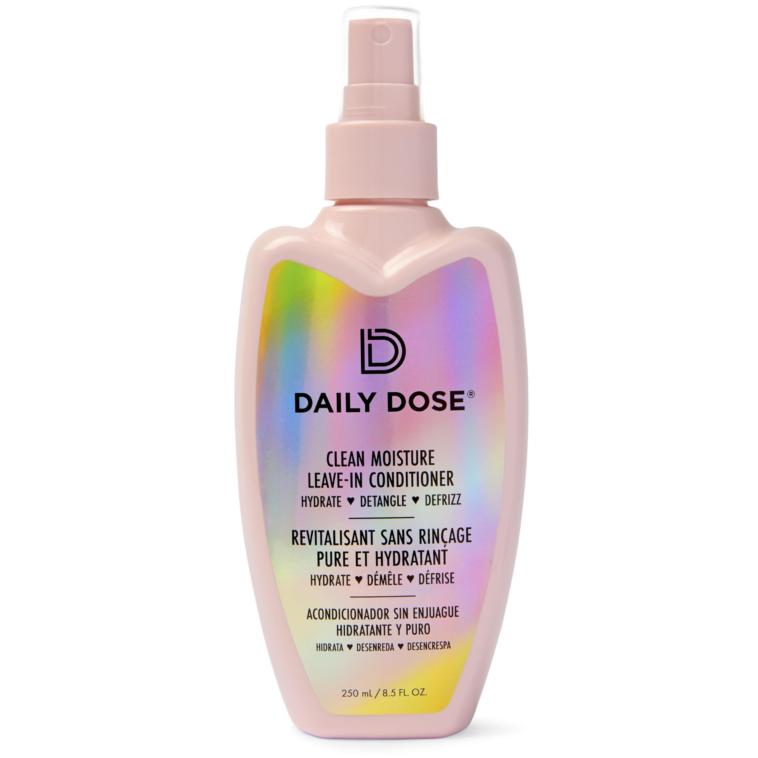 Daily Dose desenredante ligero aerosol facilita peinado diario sin tirones.