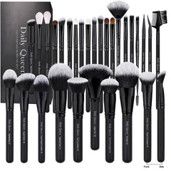Daily Queen pinceles profesionales para ojos y rostro, difuminan sombras con precisión.