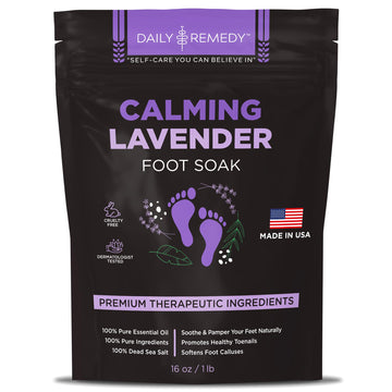 Daily Remedy Baño de Pies Lavanda para relajación de pies cansados