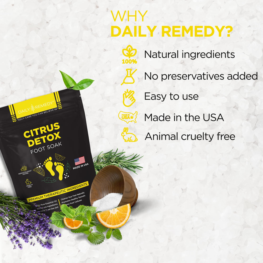 Daily Remedy Citrus Detox Foot Soak, aroma cítrico que eleva el ritual de higiene