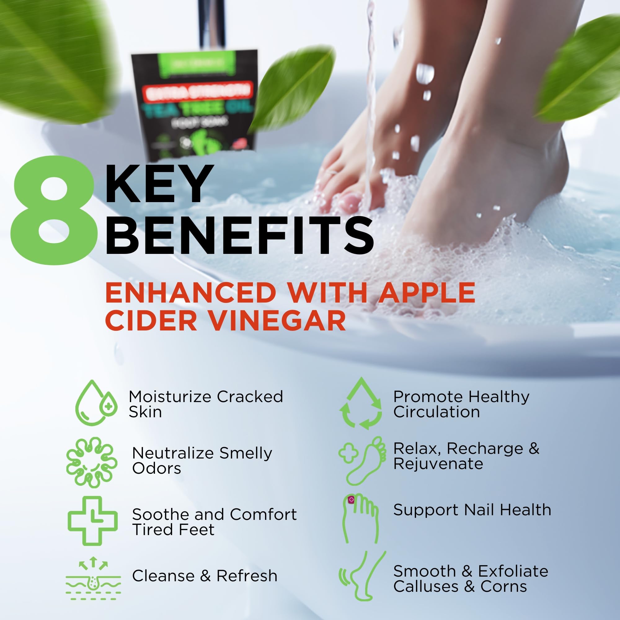 Daily Remedy proceso de llenar agua tibia para remojo de pies
