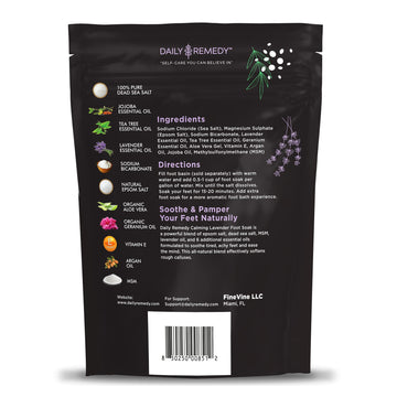 Daily Remedy Sal Epsom para suavizar la piel de los pies