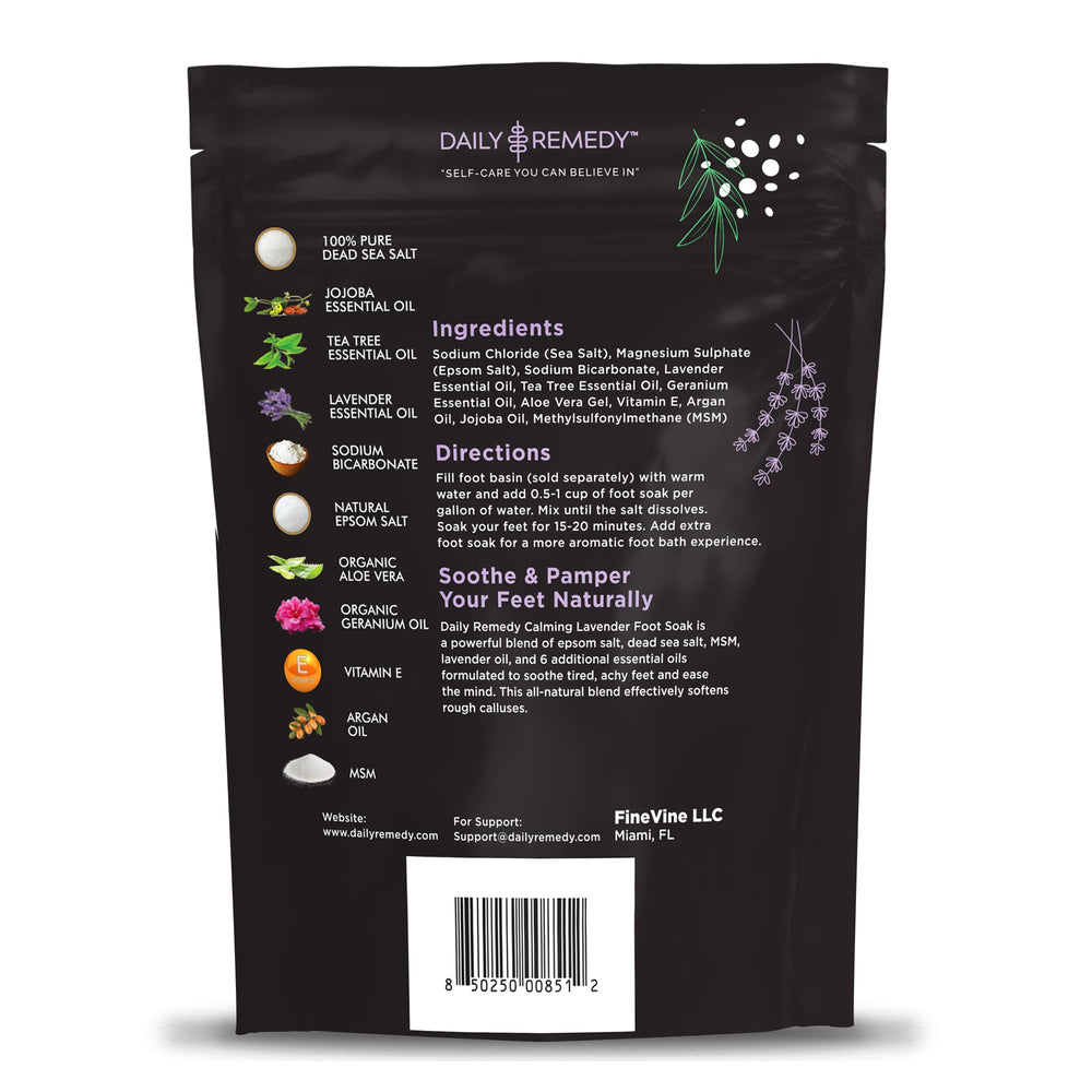  Daily Remedy Sal Epsom para suavizar la piel de los pies