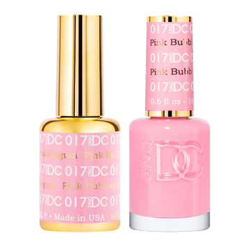 Daisy DND DC Gel Pink Bubblegum, botella de gel color intenso con cobertura superior.