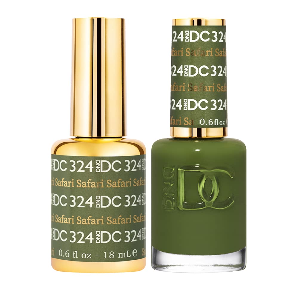 Daisy DND Safari gel verde para uñas, acabado duradero