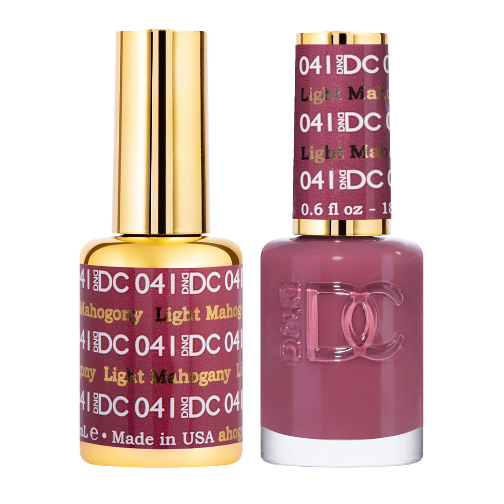 DAISY DND conjunto esmalte en gel tono caoba claro en botellas