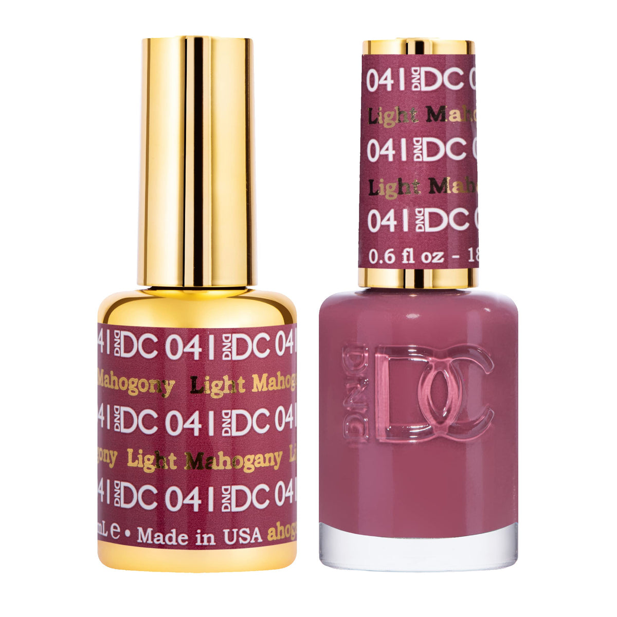 DAISY DND conjunto esmalte en gel tono caoba claro en botellas