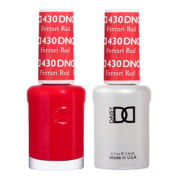 DAISY DND gel rojo Ferrari 430 en botella para uñas vibrantes